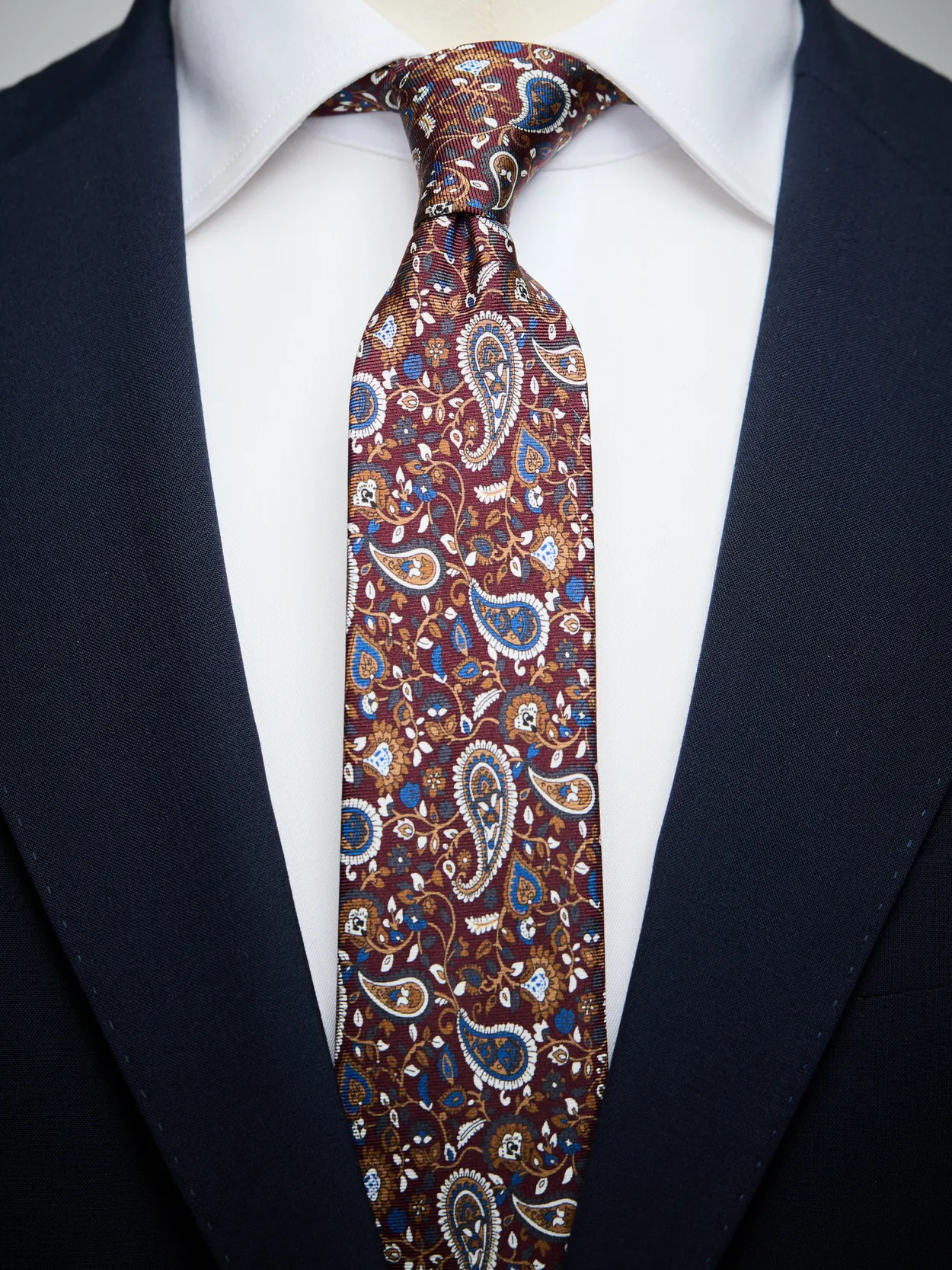 Burgundy Tie Paisley