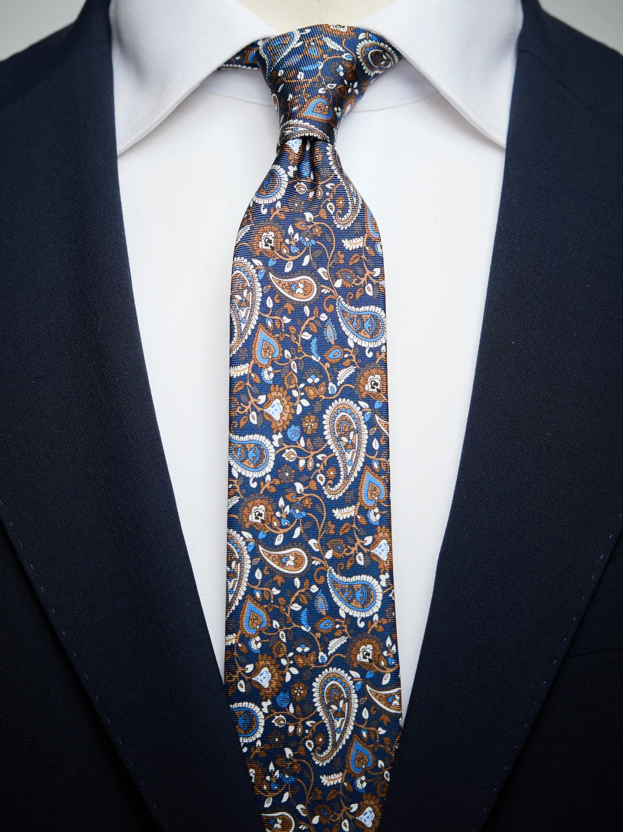 Blau Paisley Krawatte