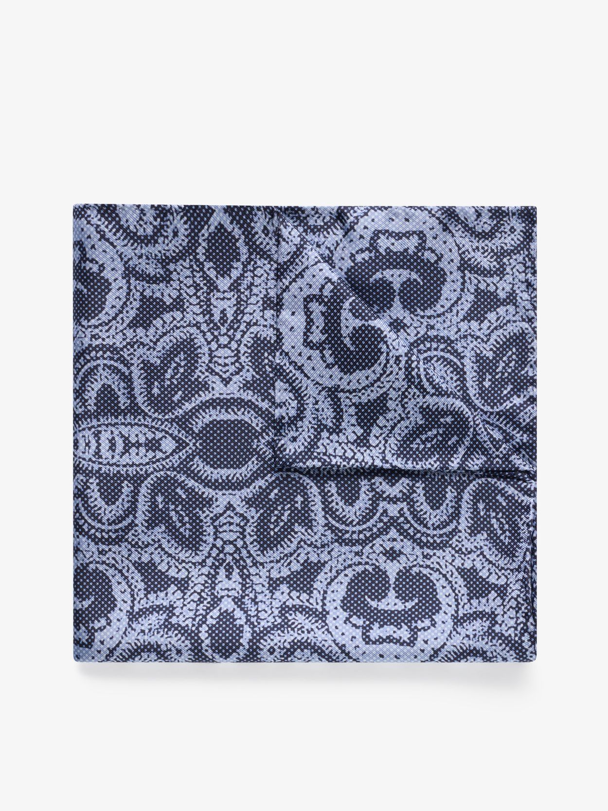 Pochette de Costume Bleue Paisley