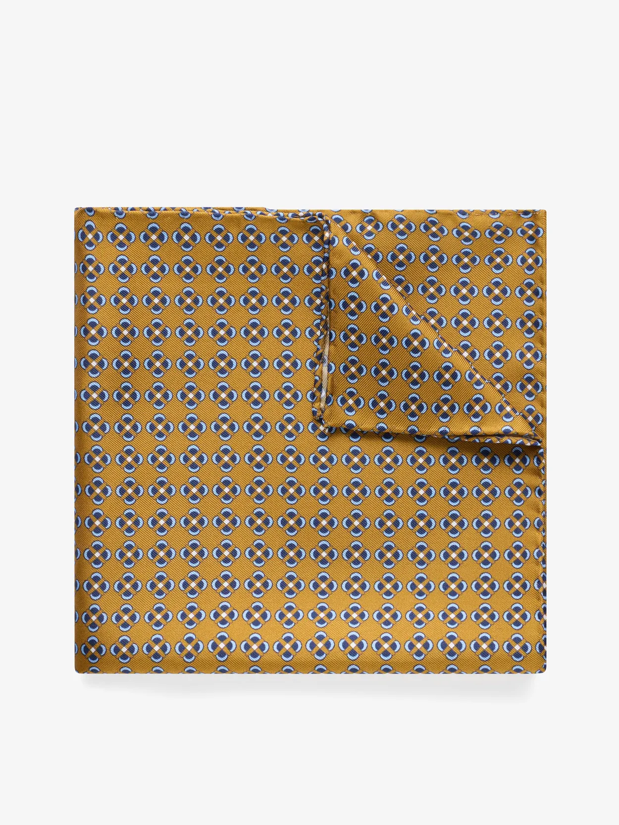 Yellow Pocket Square Geometric