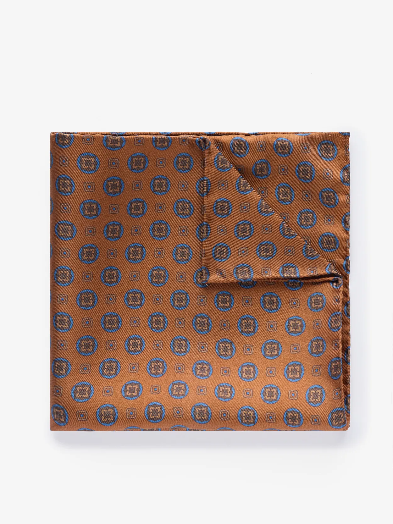 Dark Orange Pocket Square Geometric