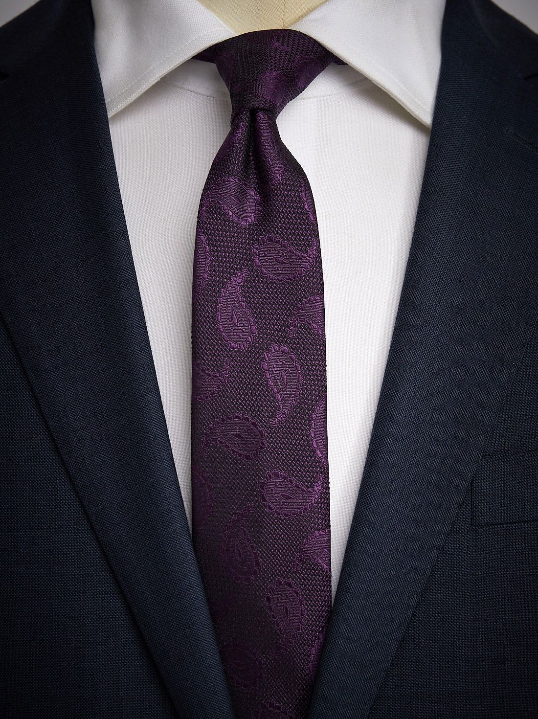 Purple Tie Paisley 