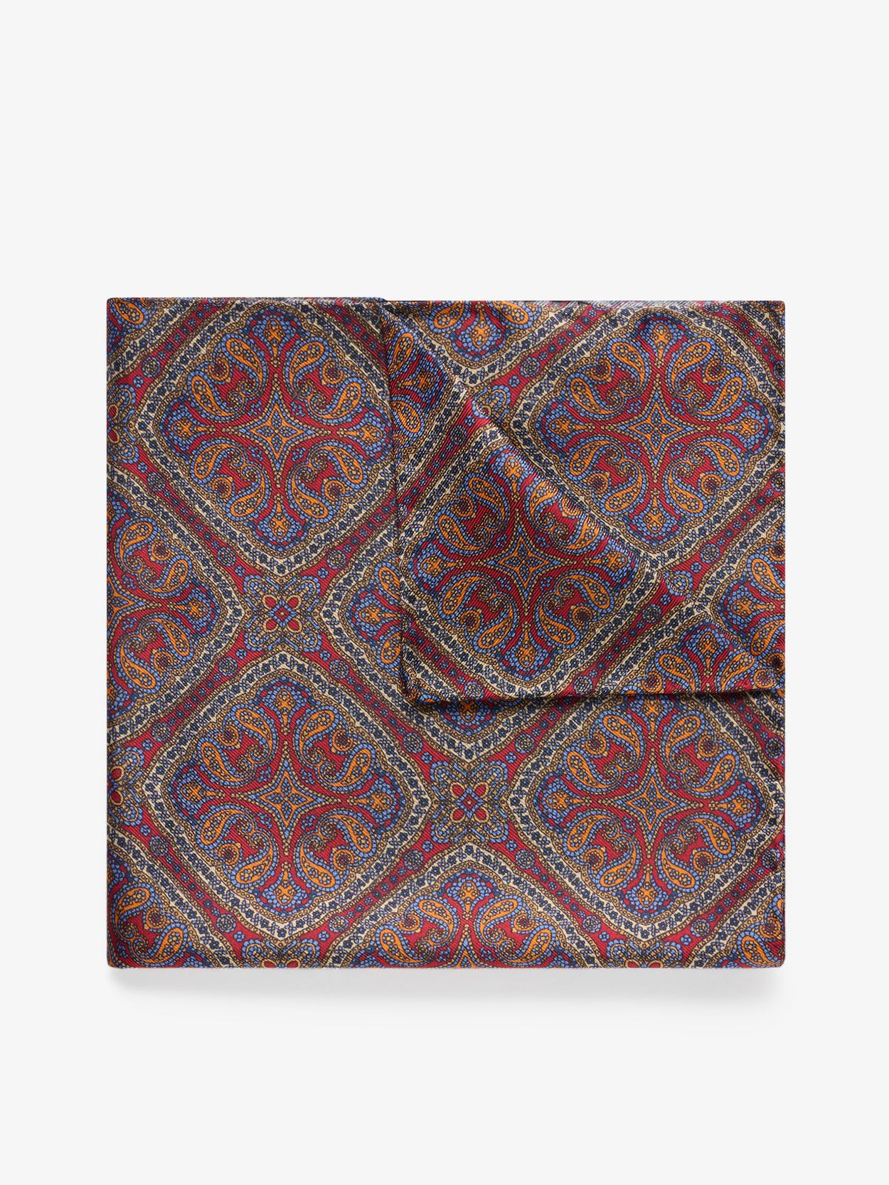 Rotes Paisley Einstecktuch