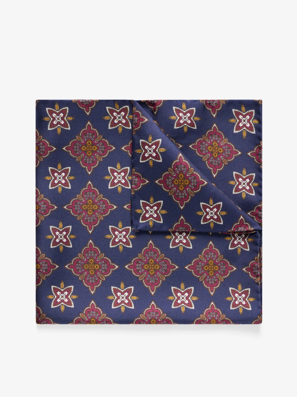 Blue Pocket Square Geometric