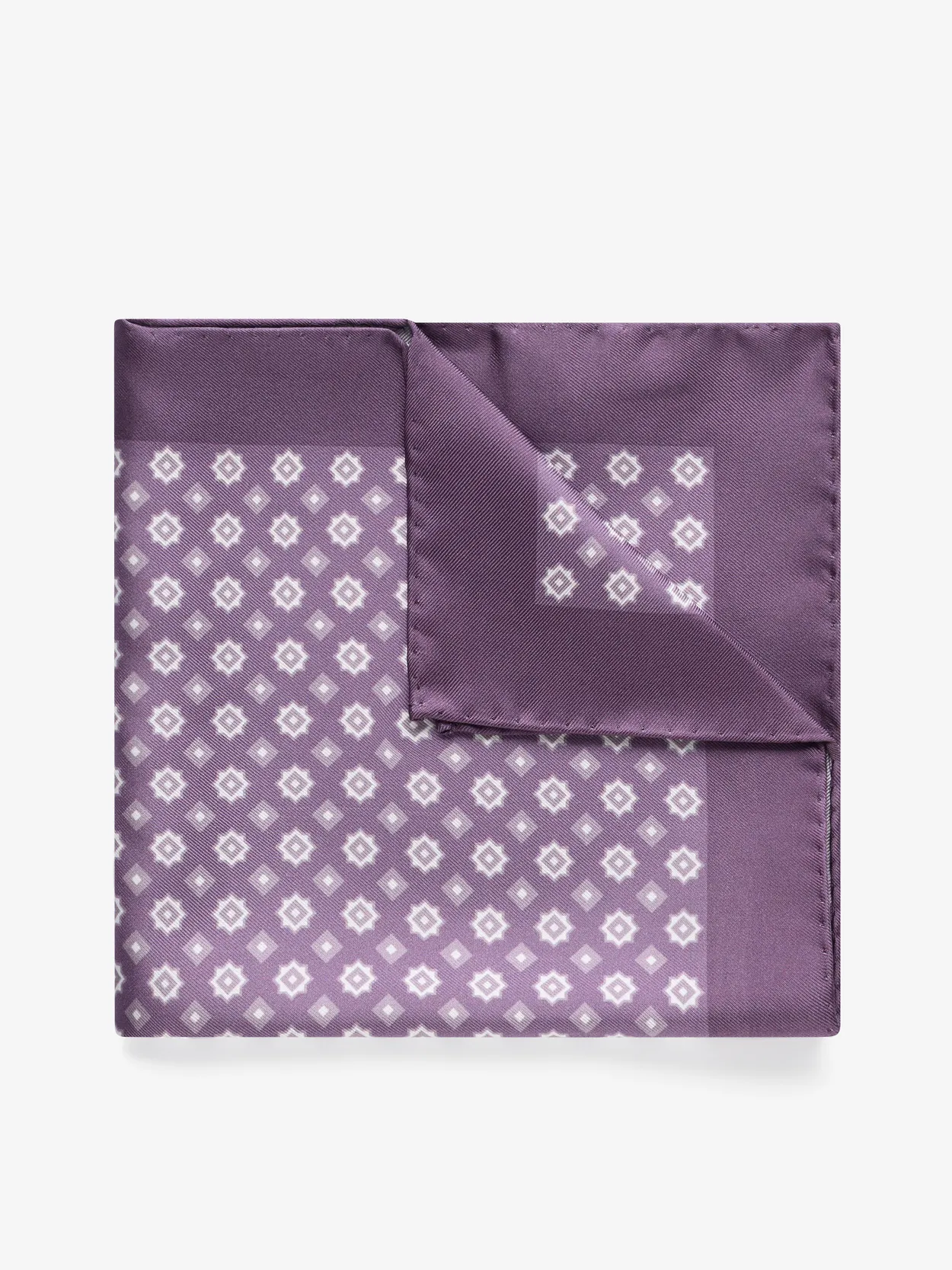 Purple Pocket Square Geometric