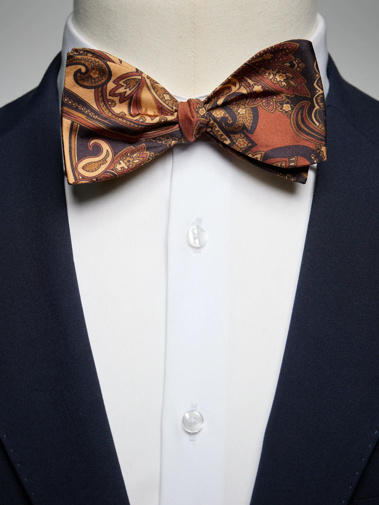 Brown Bow Tie Paisley