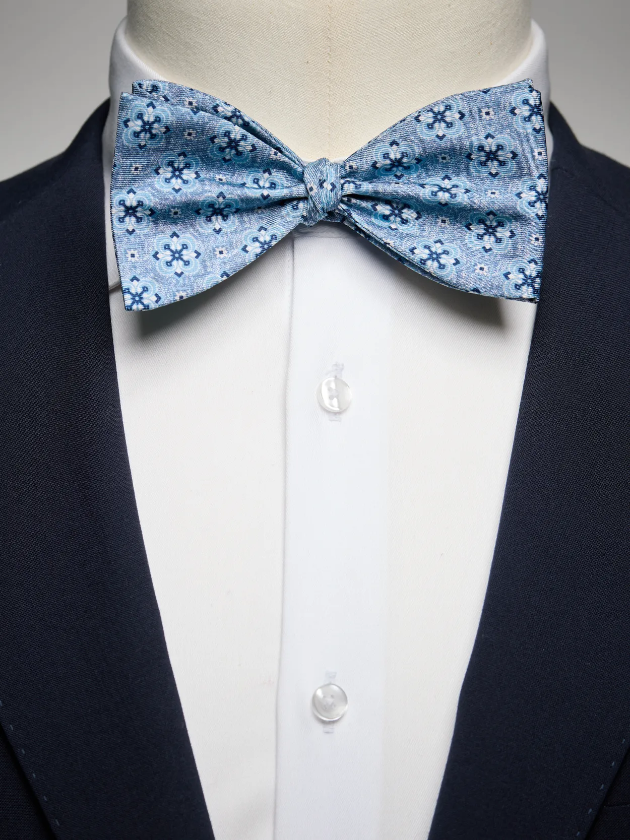 Light Blue Bow Tie Geometric