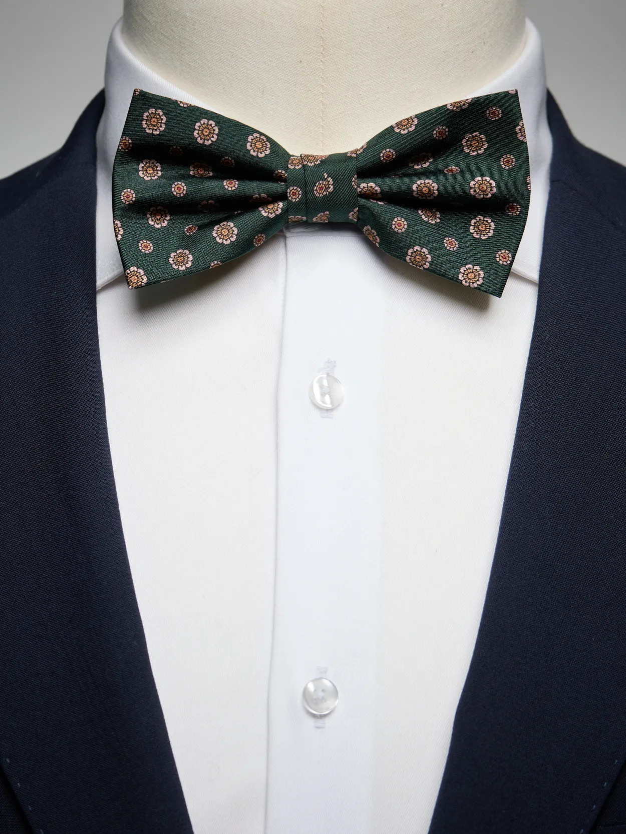 Dark Green Bow Tie Geometric