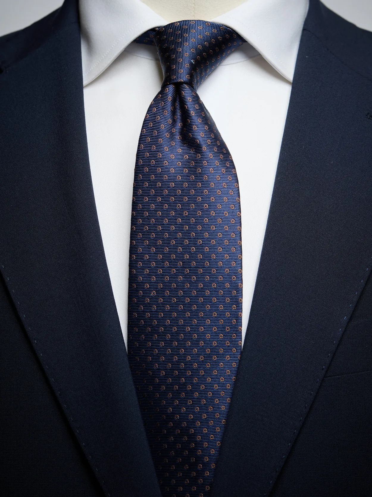 Dark Blue Tie Dot