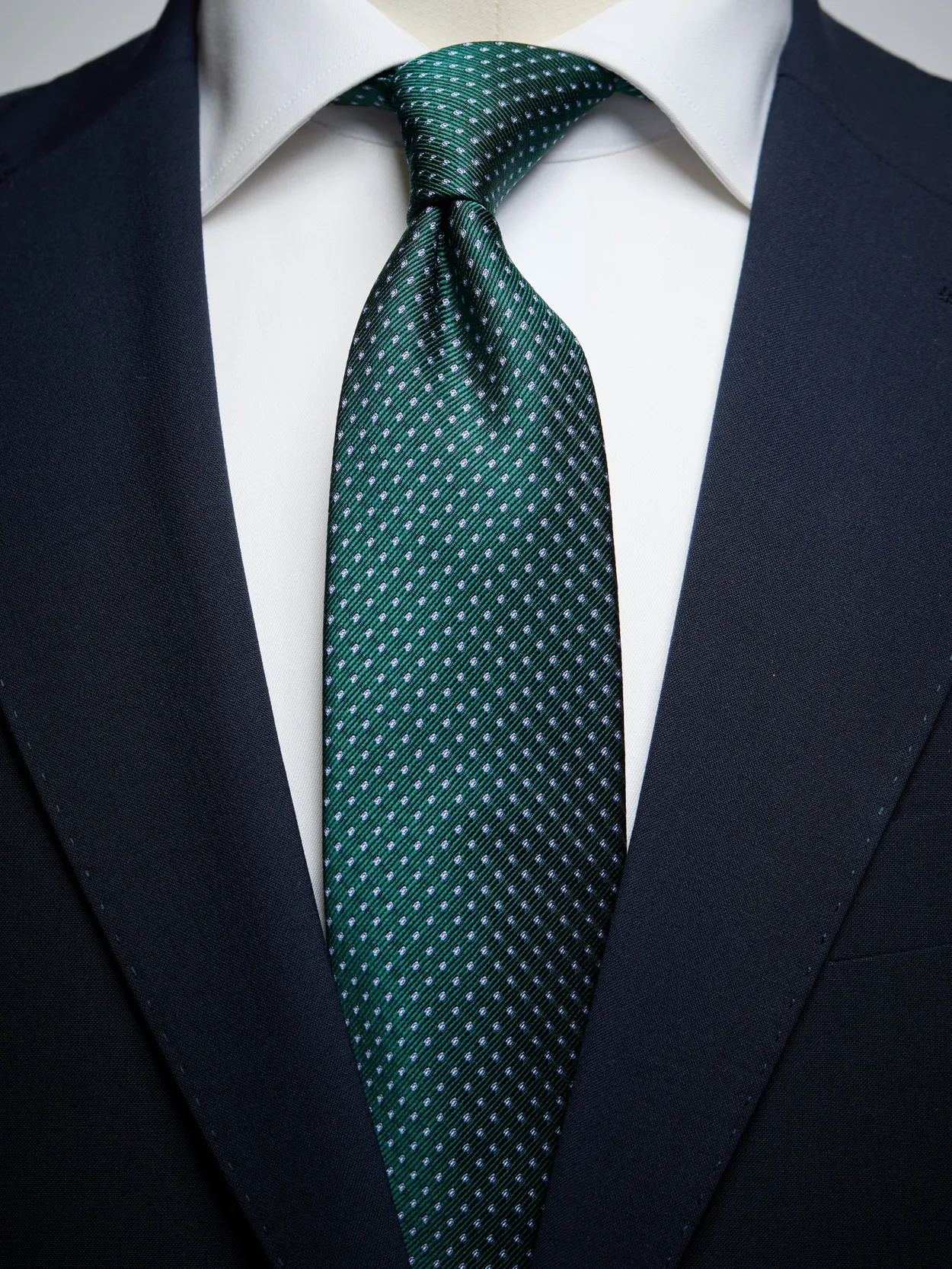 Dark Green Tie Dot