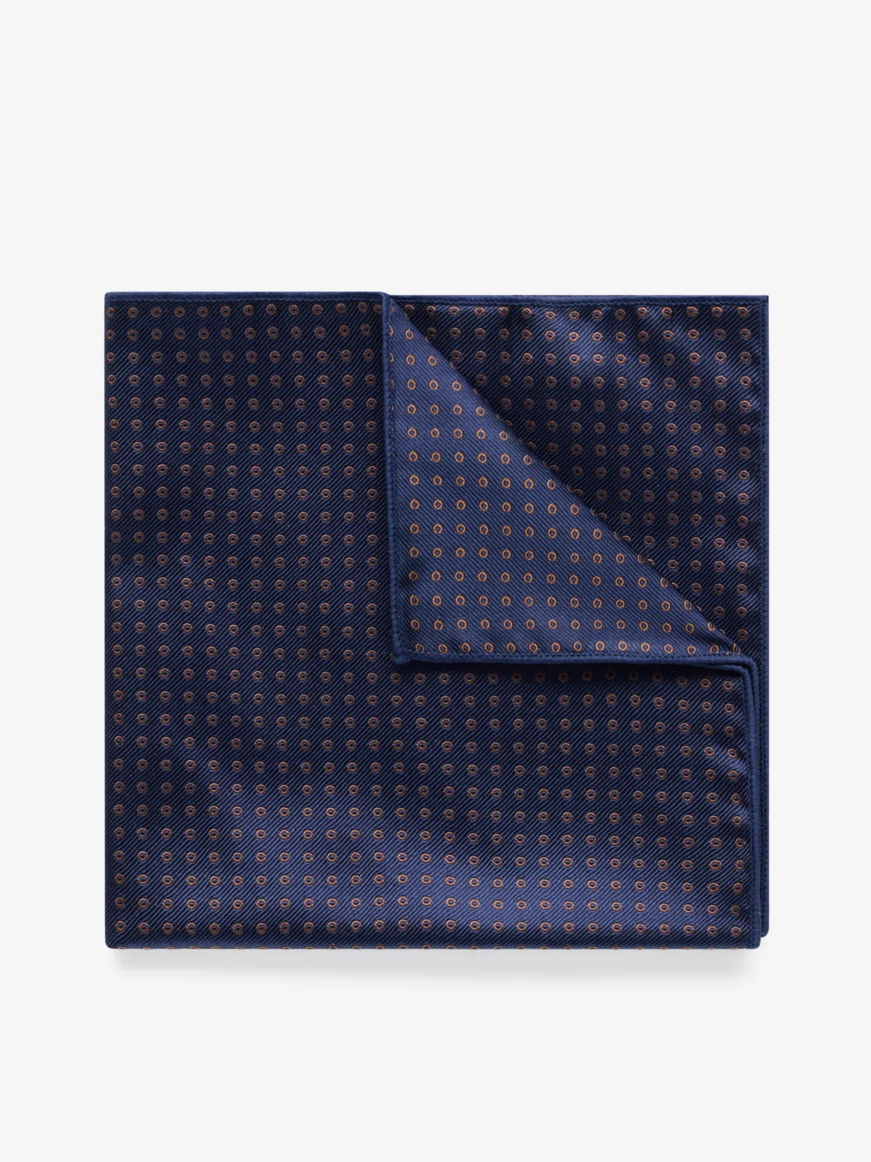 Dark Blue Pocket Square Dot