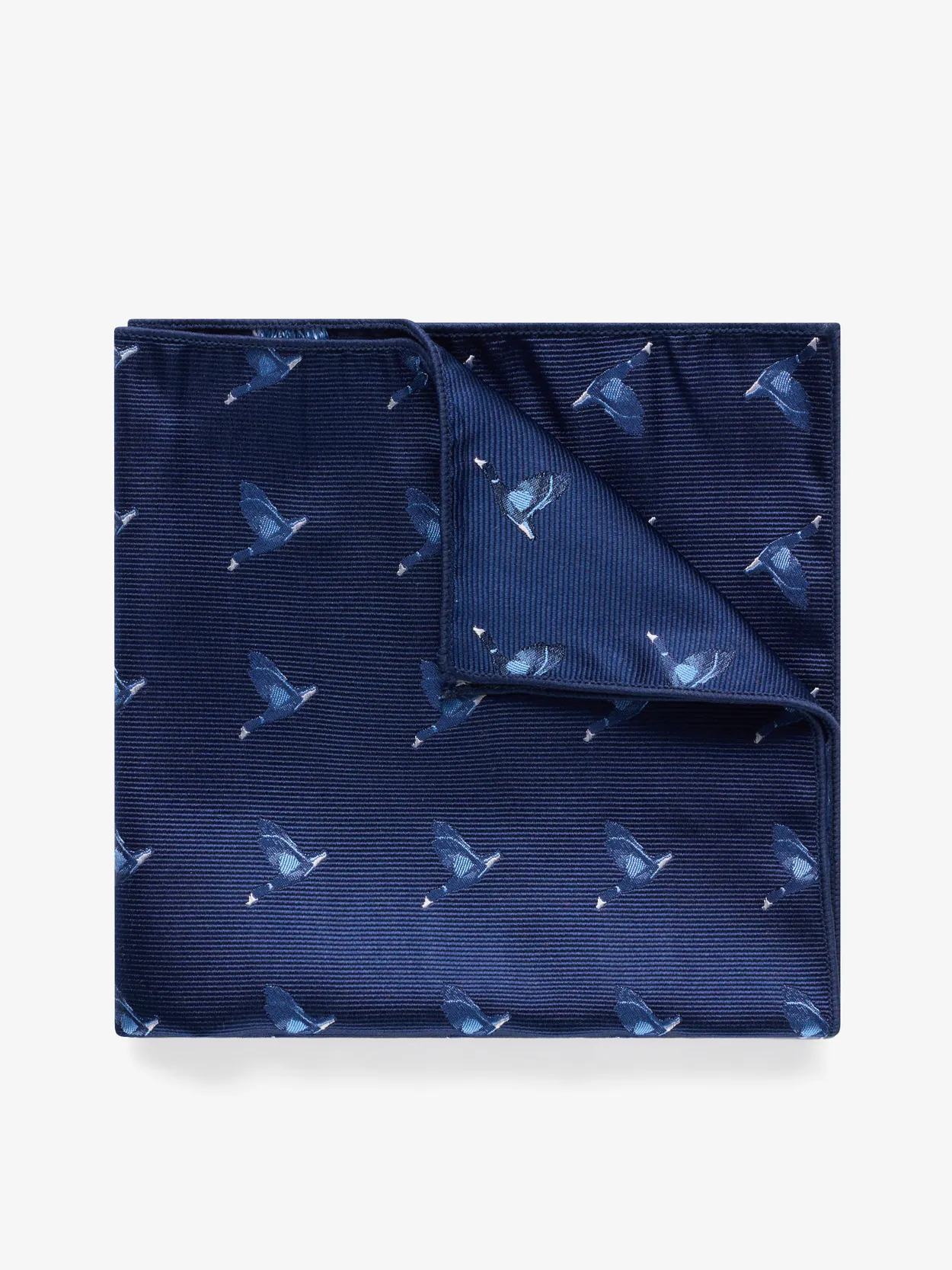 Pochette de Costume Bleu Foncé Motif