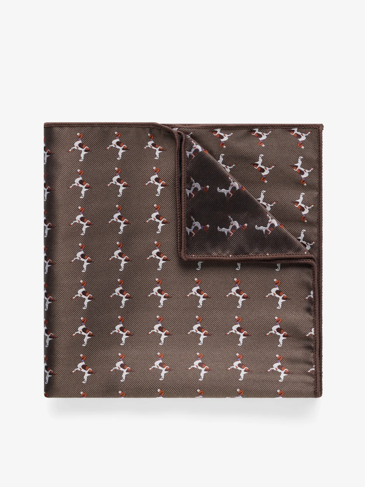 Brown Pocket Square Motif