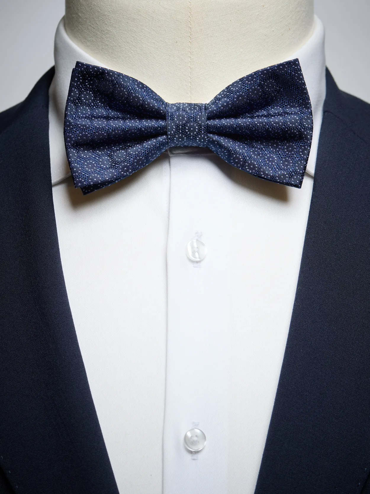 Dark Blue Bow Tie Geometric