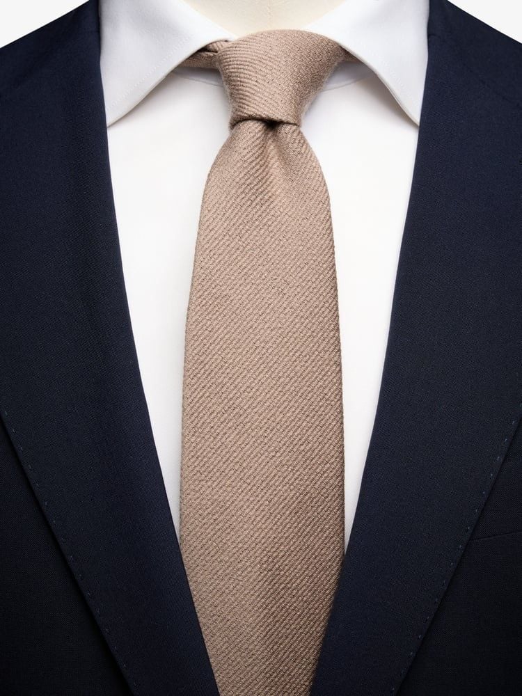 Beige Tie Wool - Men's wool ties - Buy online | John Henric