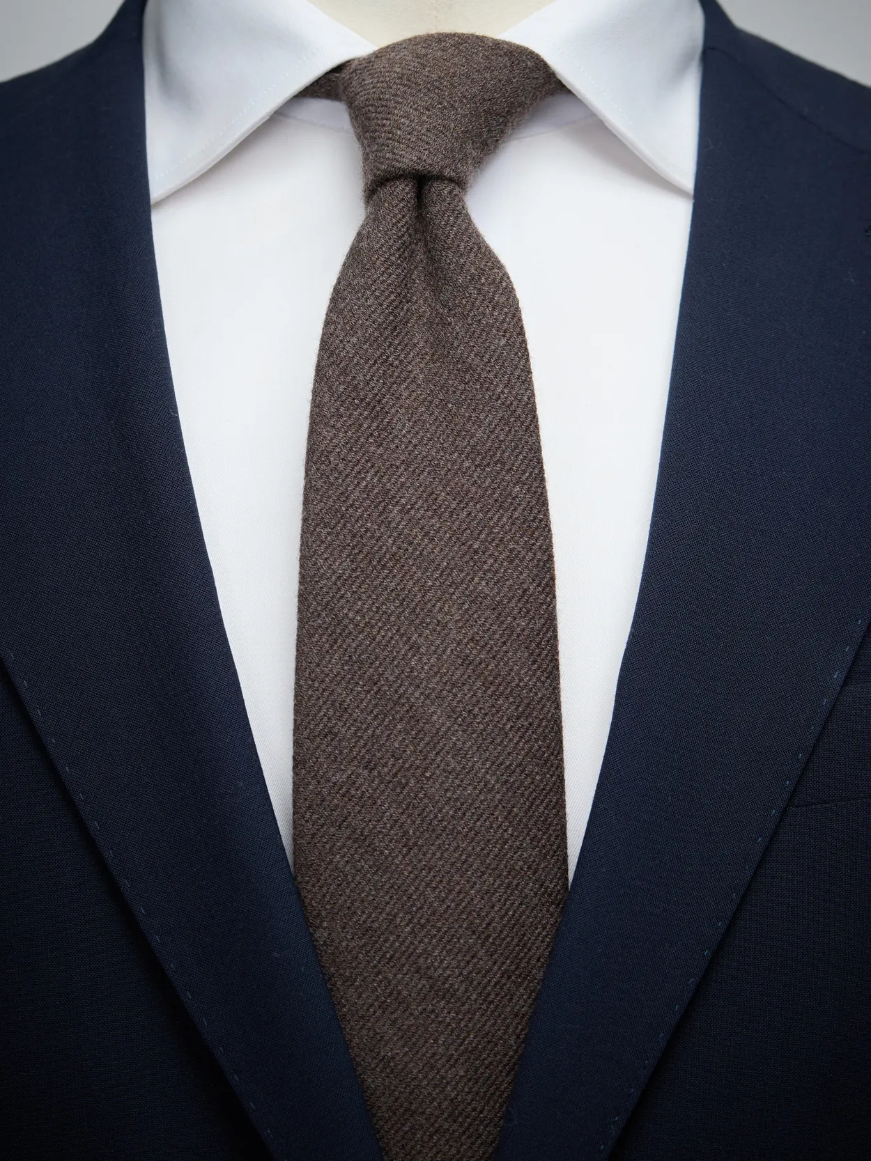 Brown Tie Wool