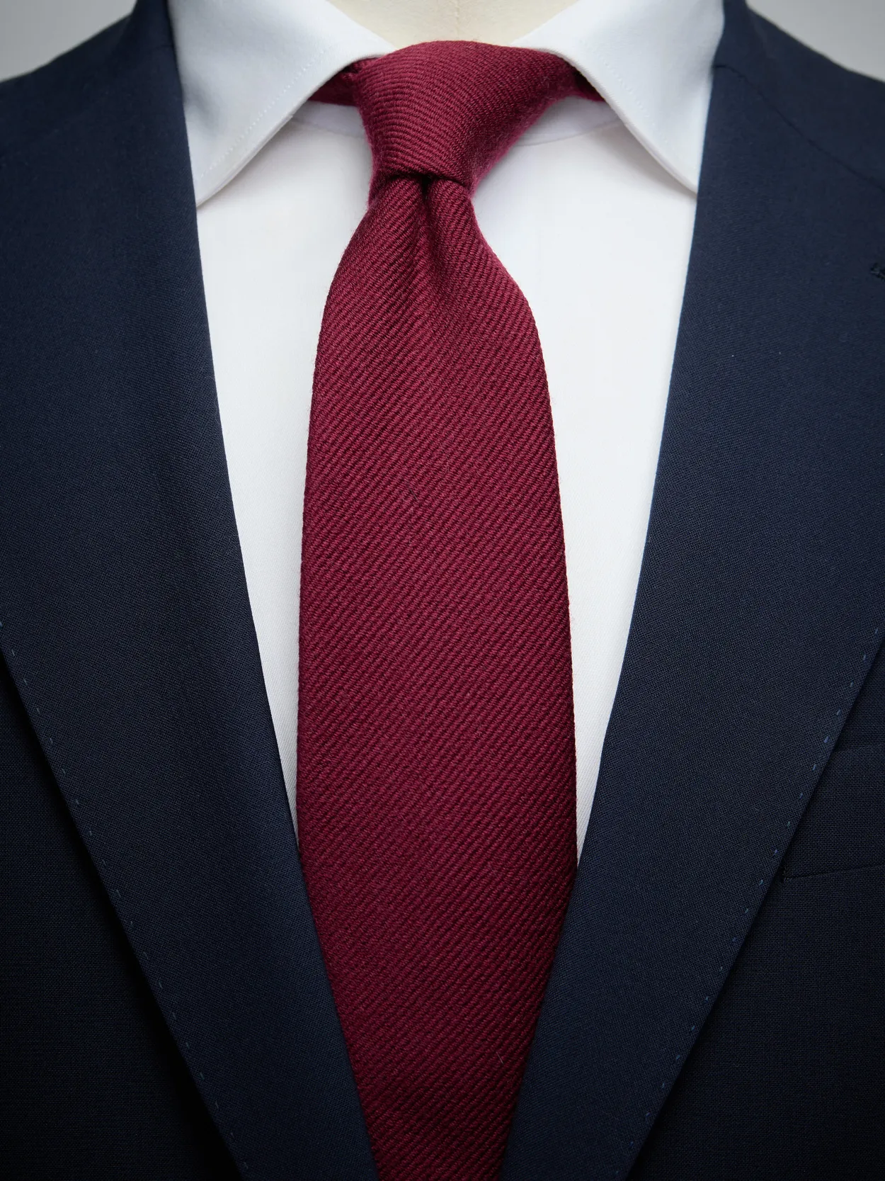 Burgundy Tie Wool