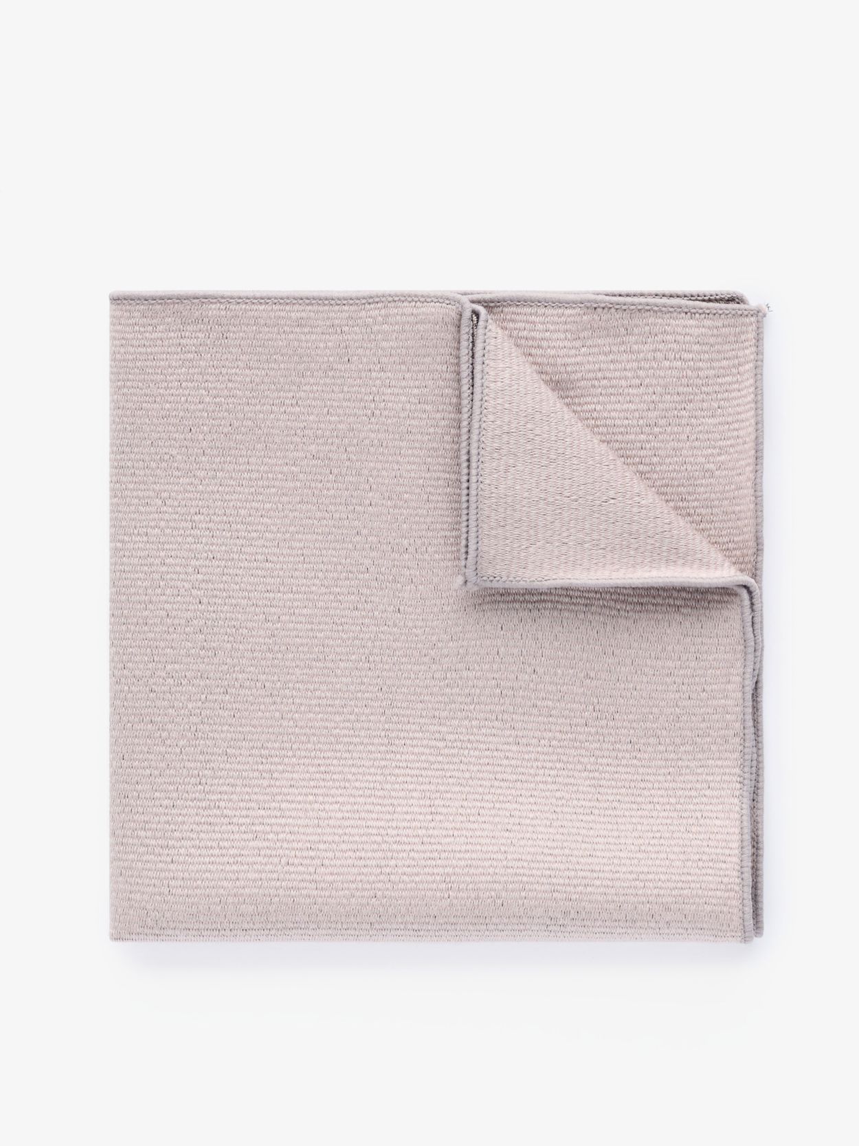 Beige Pocket Square Wool