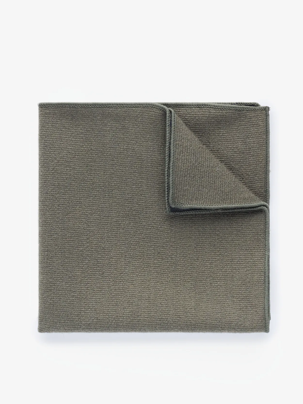 Dark Grey Pocket Square Wool