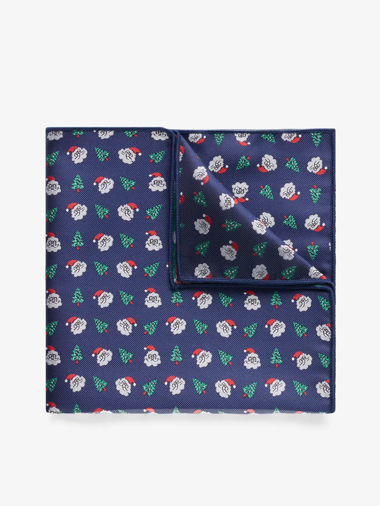 Blue Christmas Pocket Square