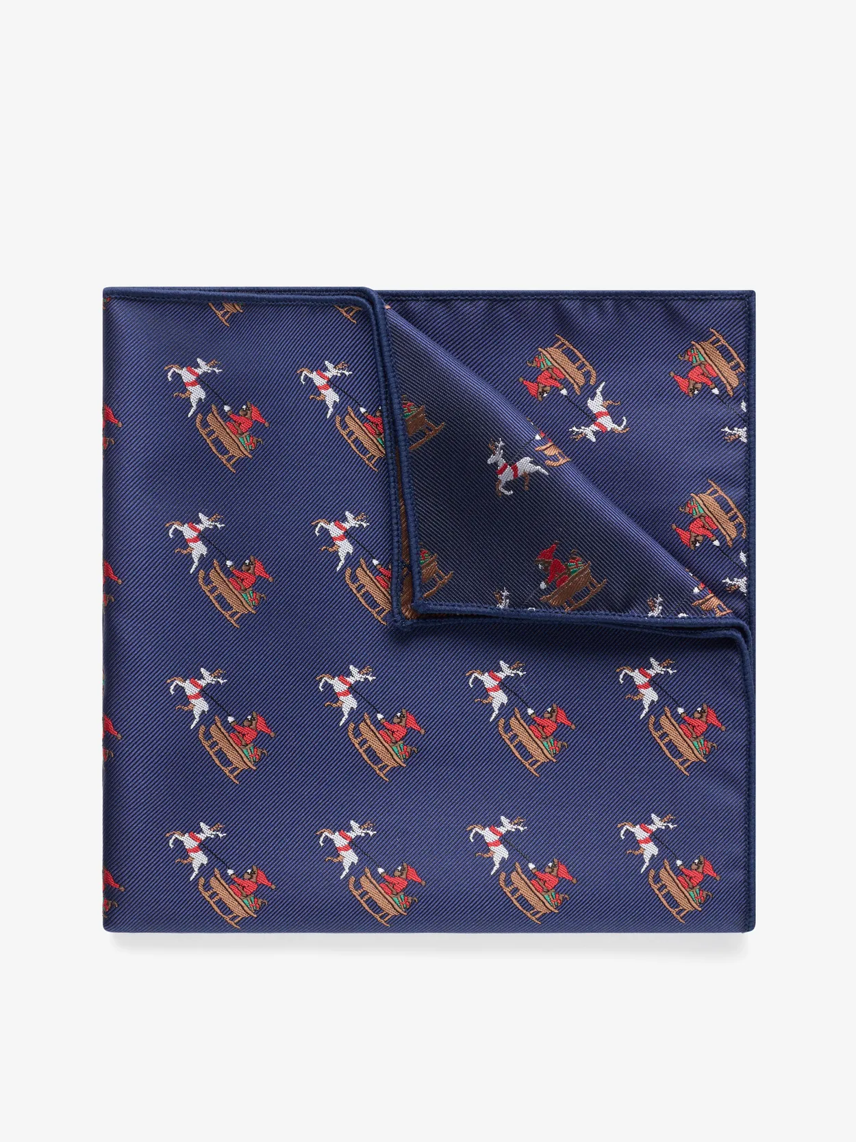 Blue Christmas Pocket Square