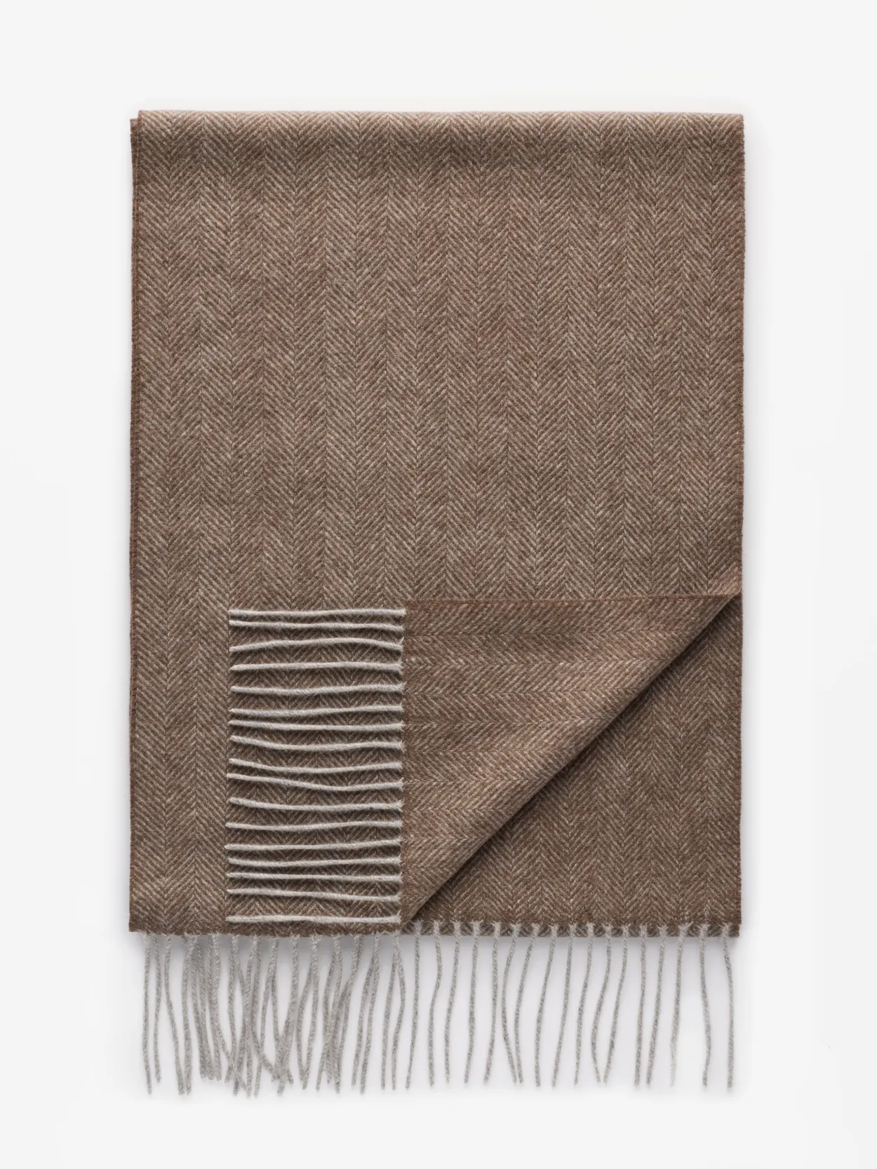 Brown Cashmere Scarf