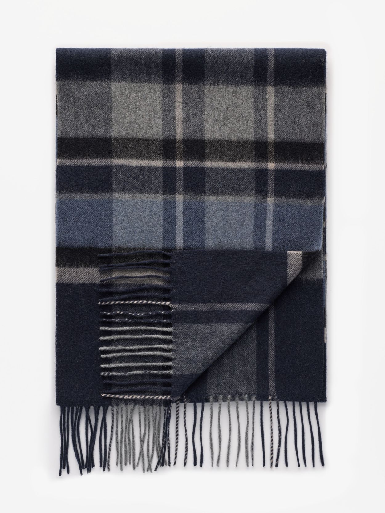 Navy Blue Cashmere Scarf