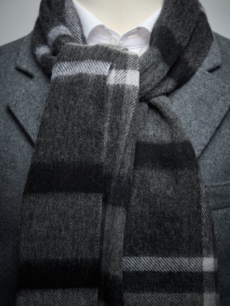 Dark Grey Winter Scarf 
