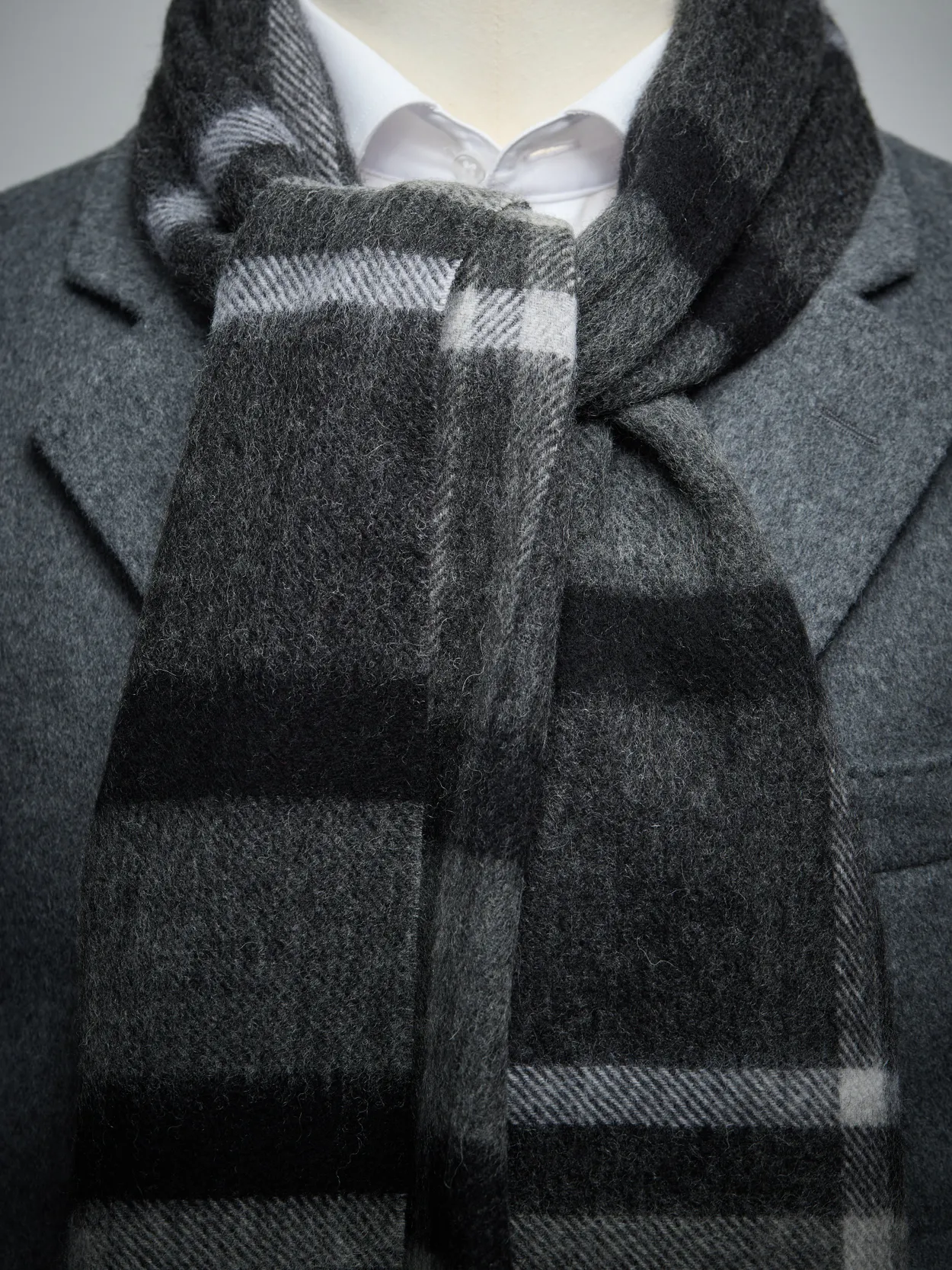 Dark Grey Winter Scarf