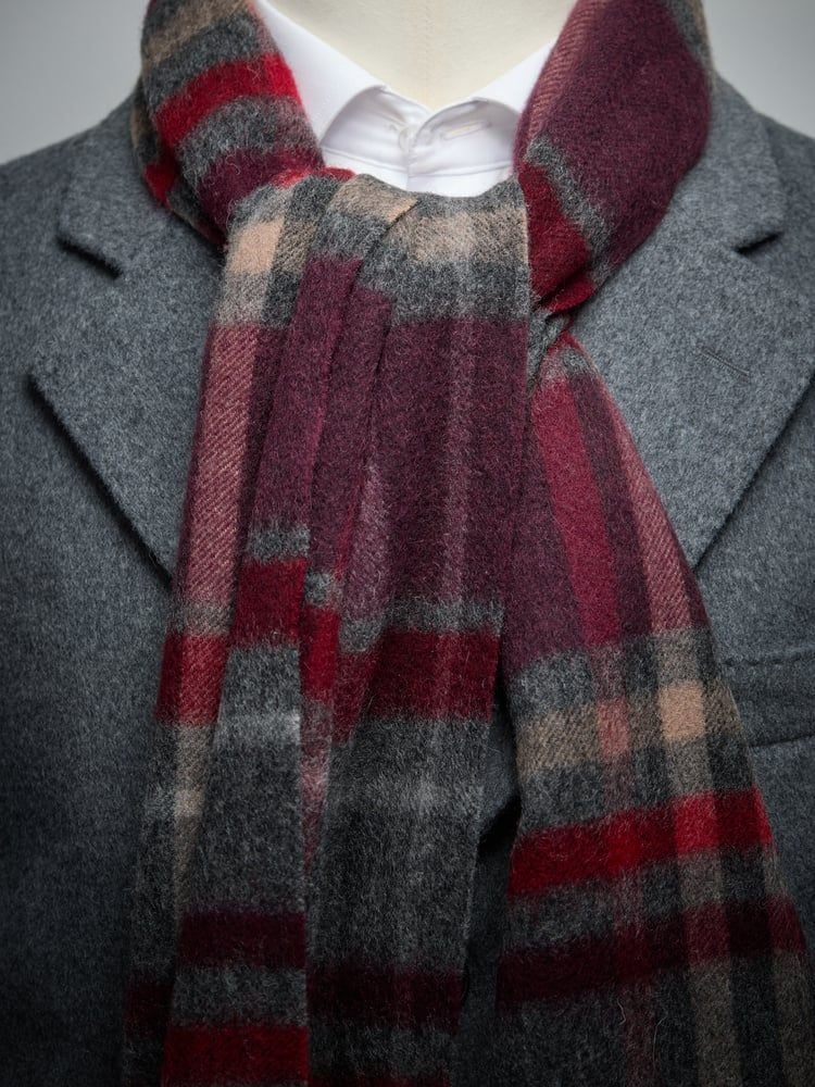 Burgundy Winter Scarf 