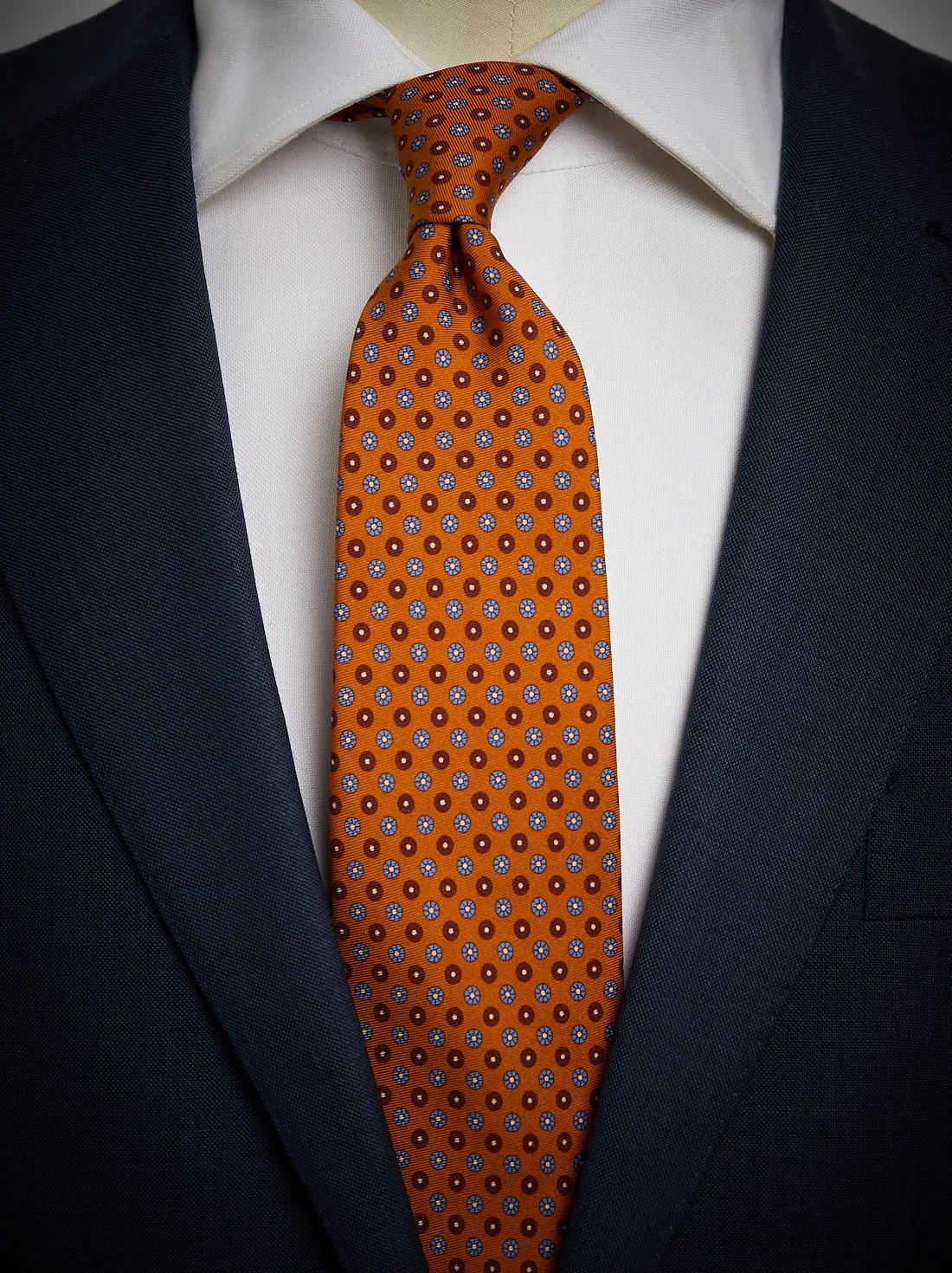 Orange Motiv Krawatte