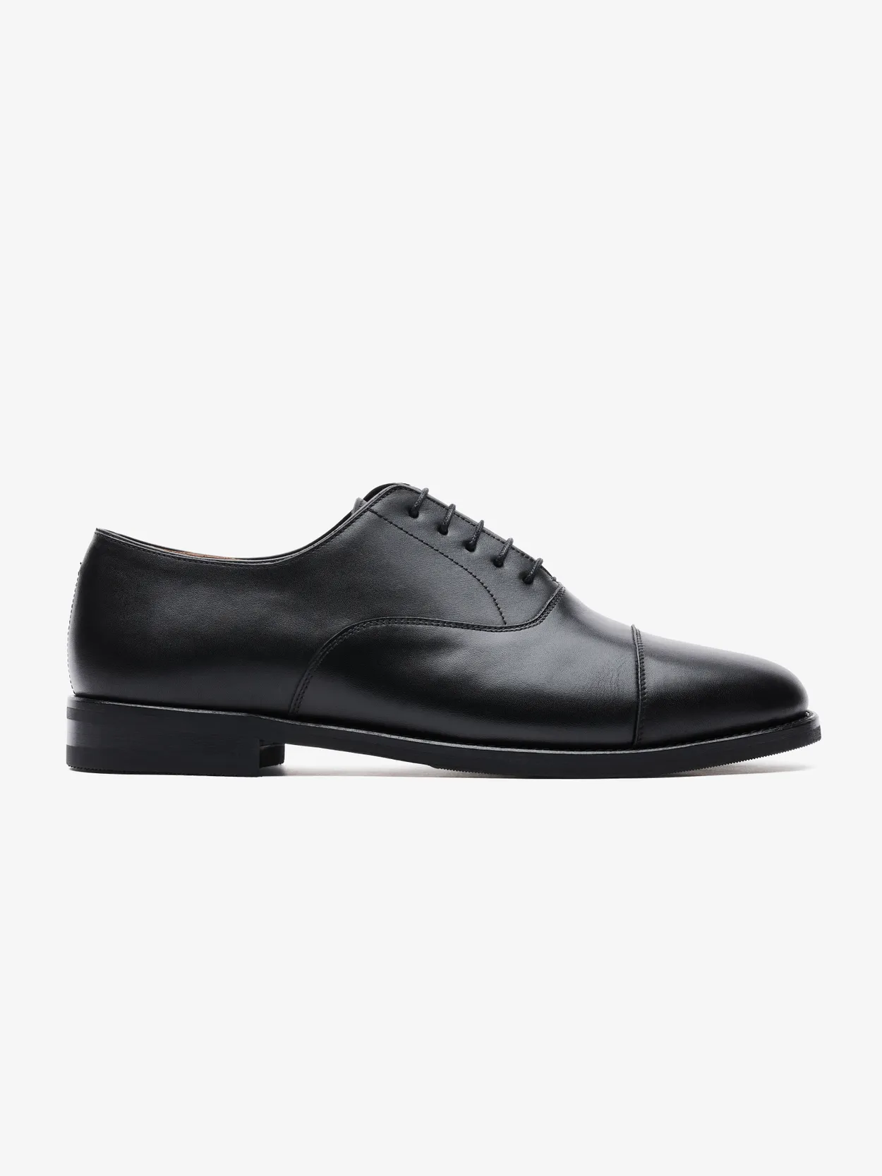 Black Leather Oxford Shoes