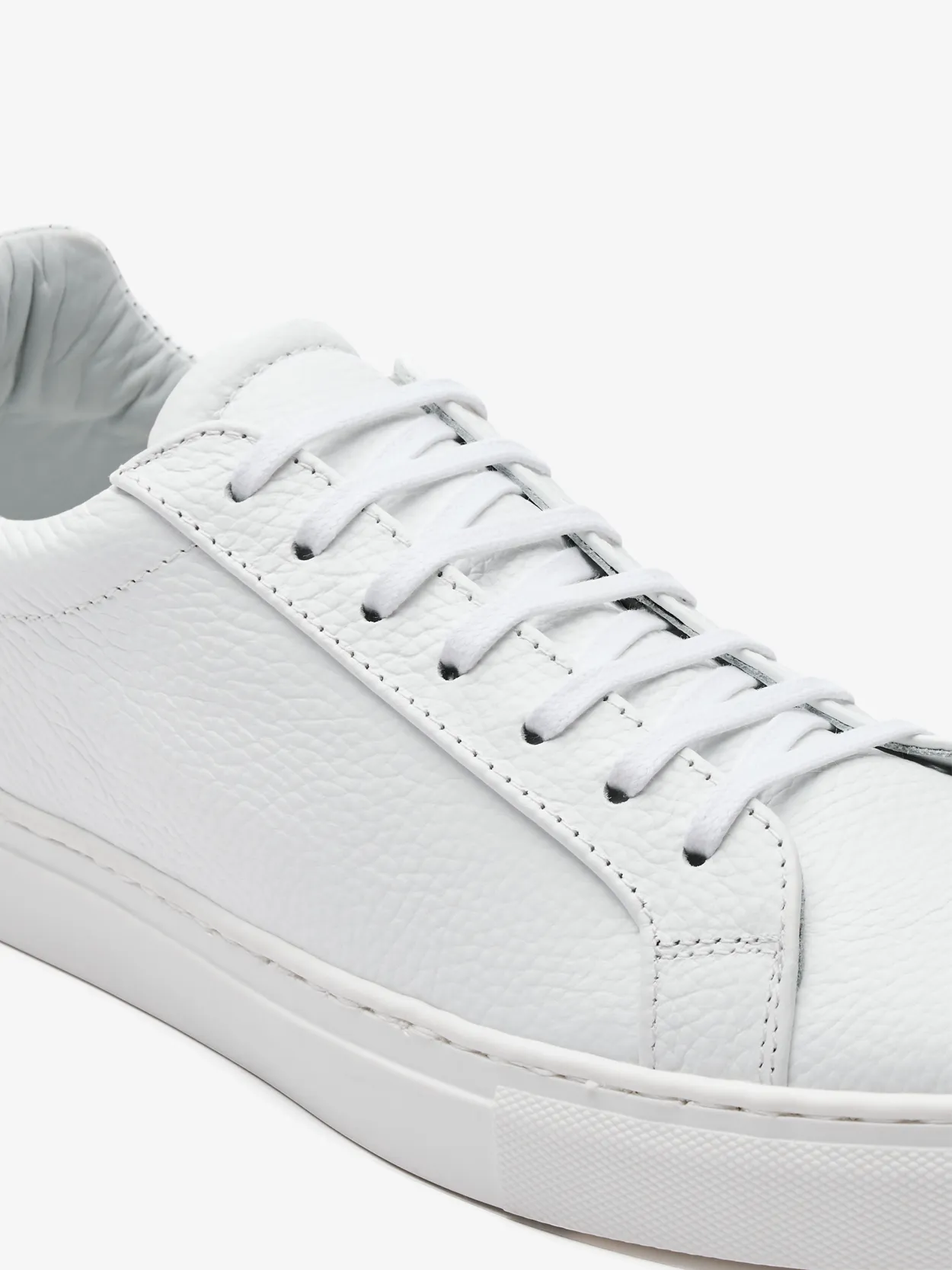 Mens white leather sneakers deals