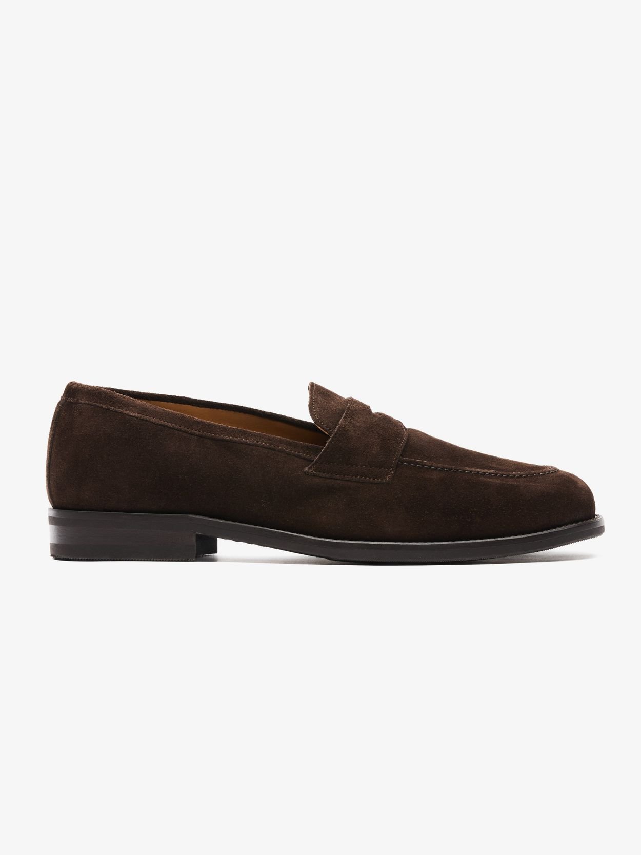 Dunkelbraune Wildleder Loafer