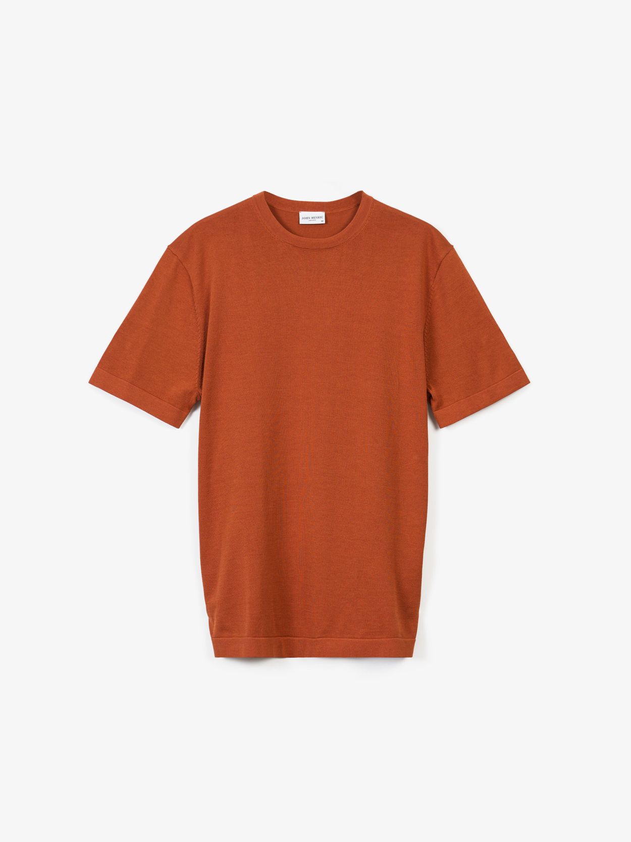 Terracotta Cotton Silk Knitted T-shirt