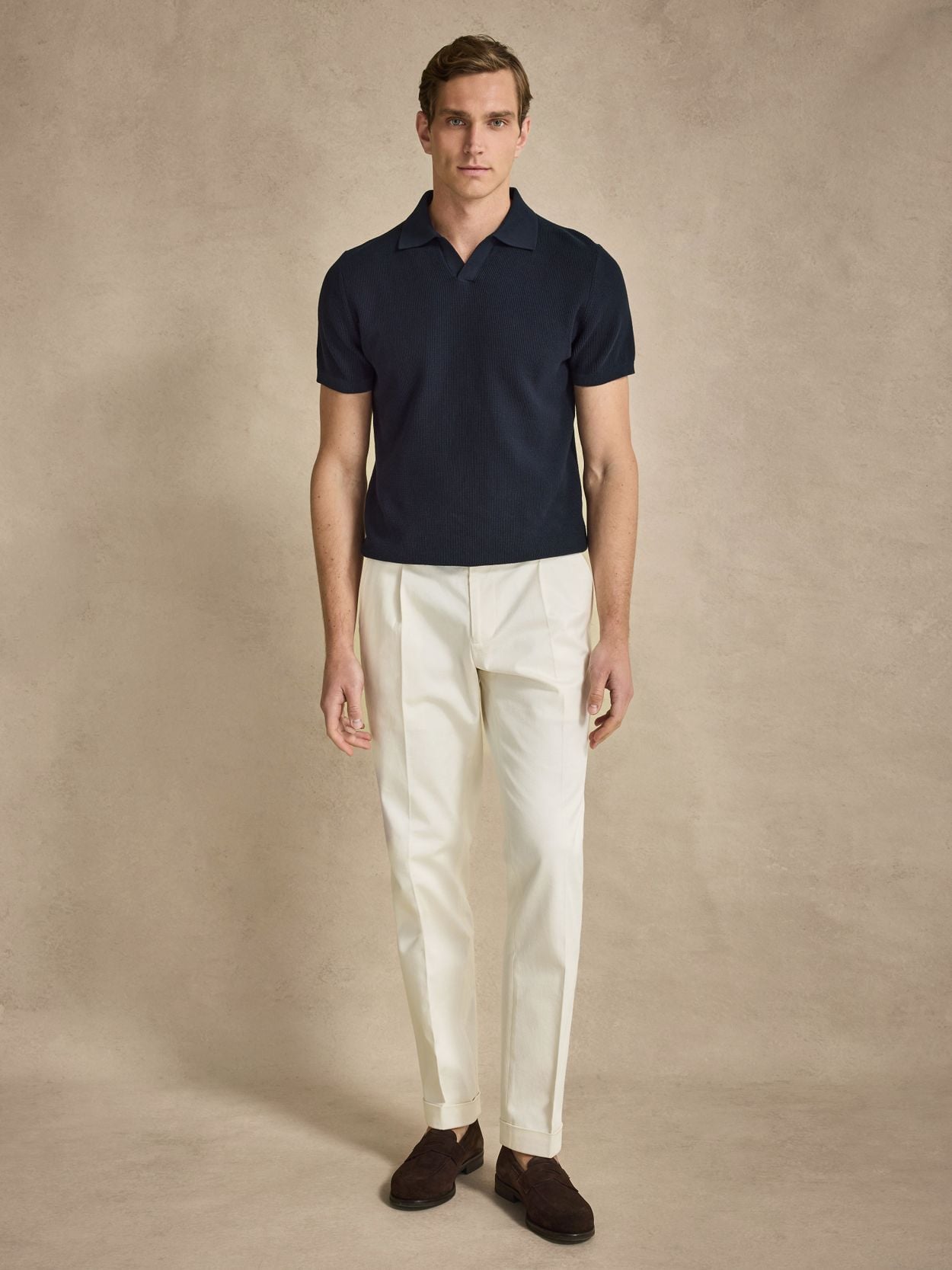 Green Polo Shirt Regular Fit - Cotton V-Neck - Buy online | John Henric
