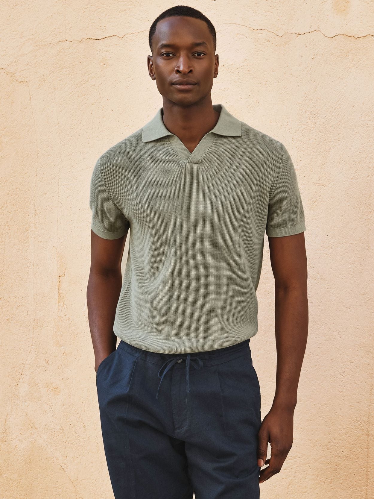 John Henric - Green Polo Shirt Regular Fit - XS