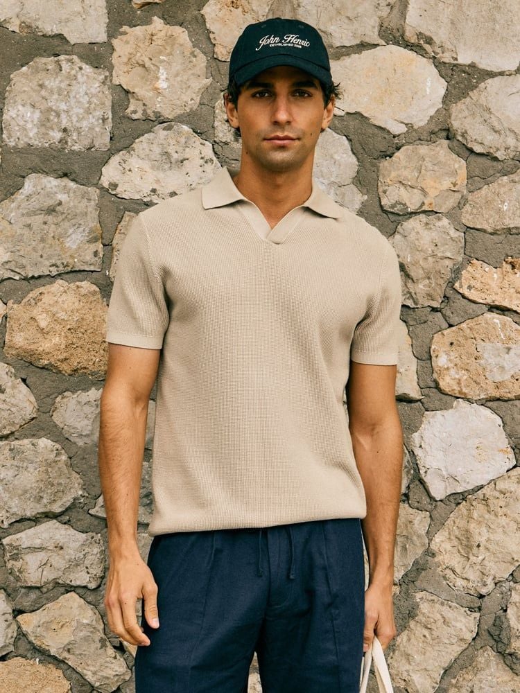 Beige Polo Shirt Regular Fit