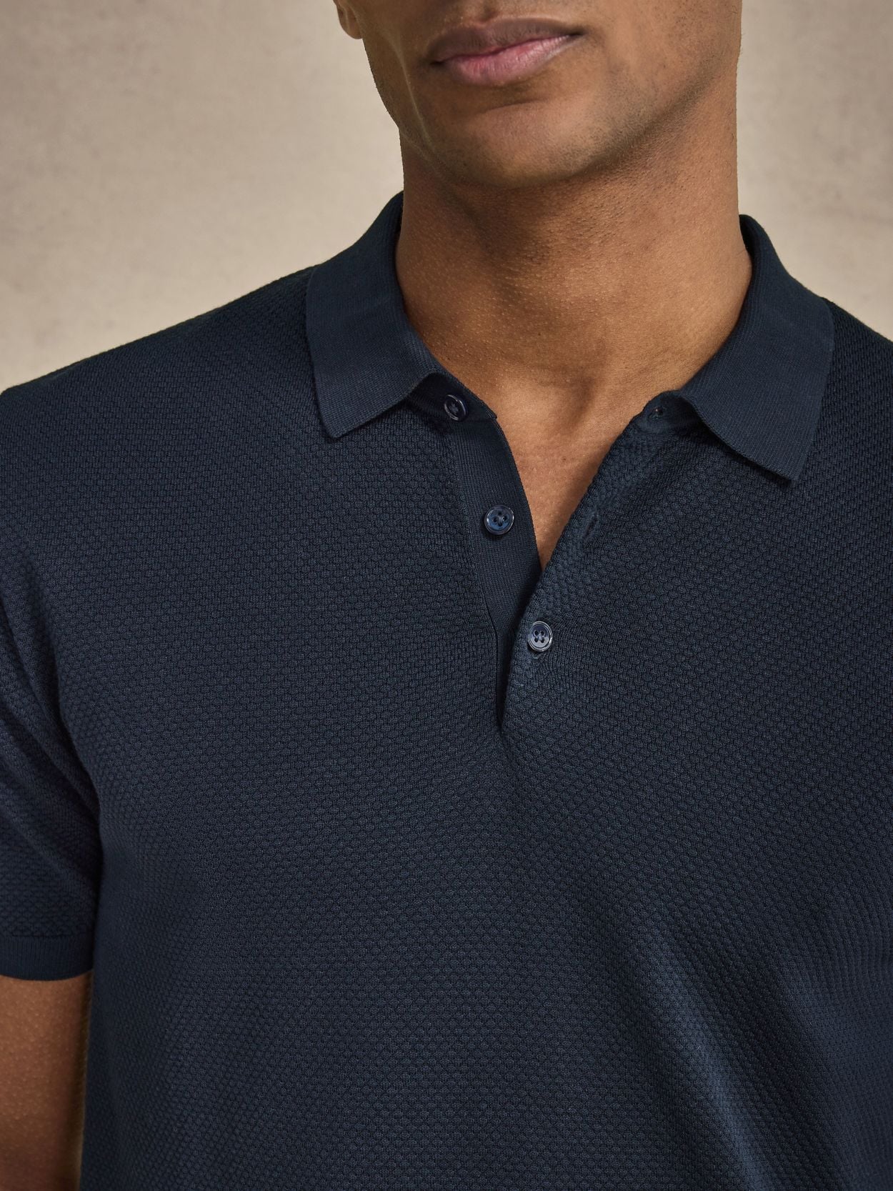 Navy Blue Polo Shirt - Cotton Classic Collar - Buy online | John Henric