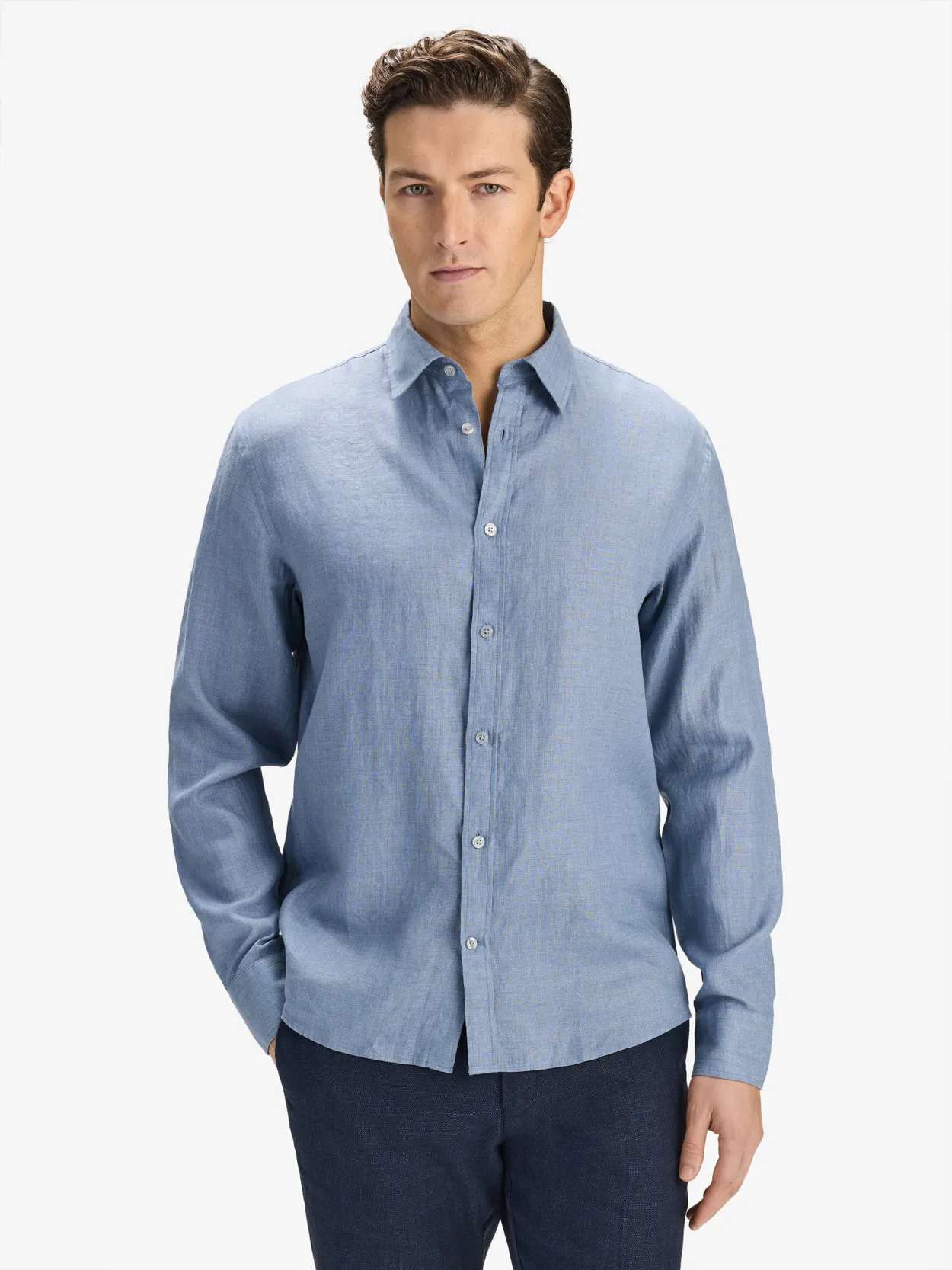 Chemise Casual Bleue Lin