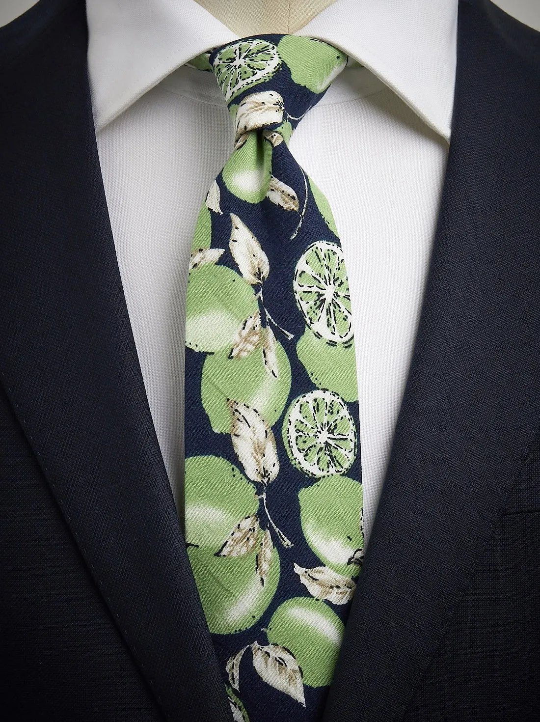 Green & Blue Tie Floral 