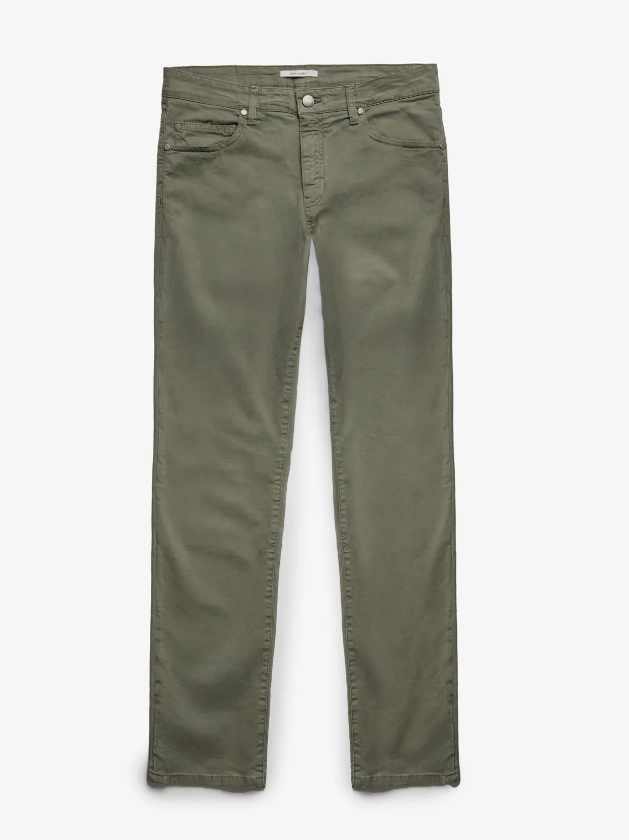 Slim Fit Pantalon en Coton Vert