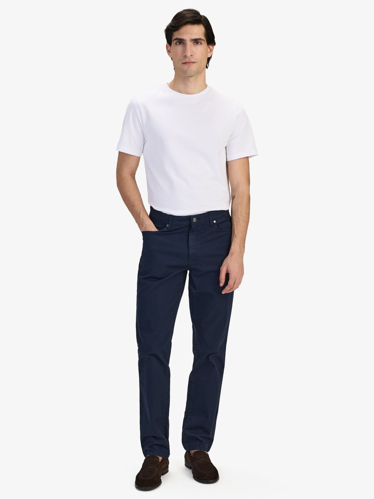 Cotton Solid Slim Fit Trousers Buy online John Henric