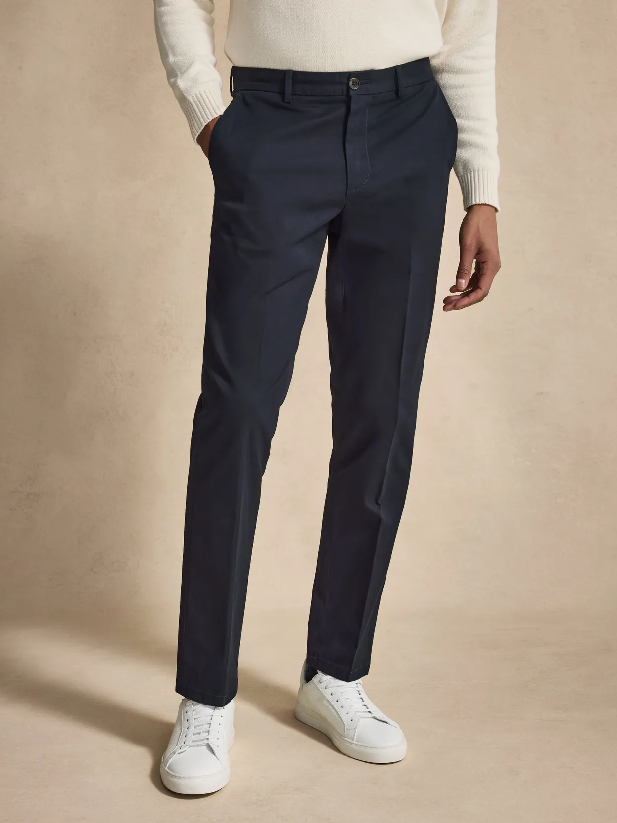 Chinos Bleu Marine Straight Leg