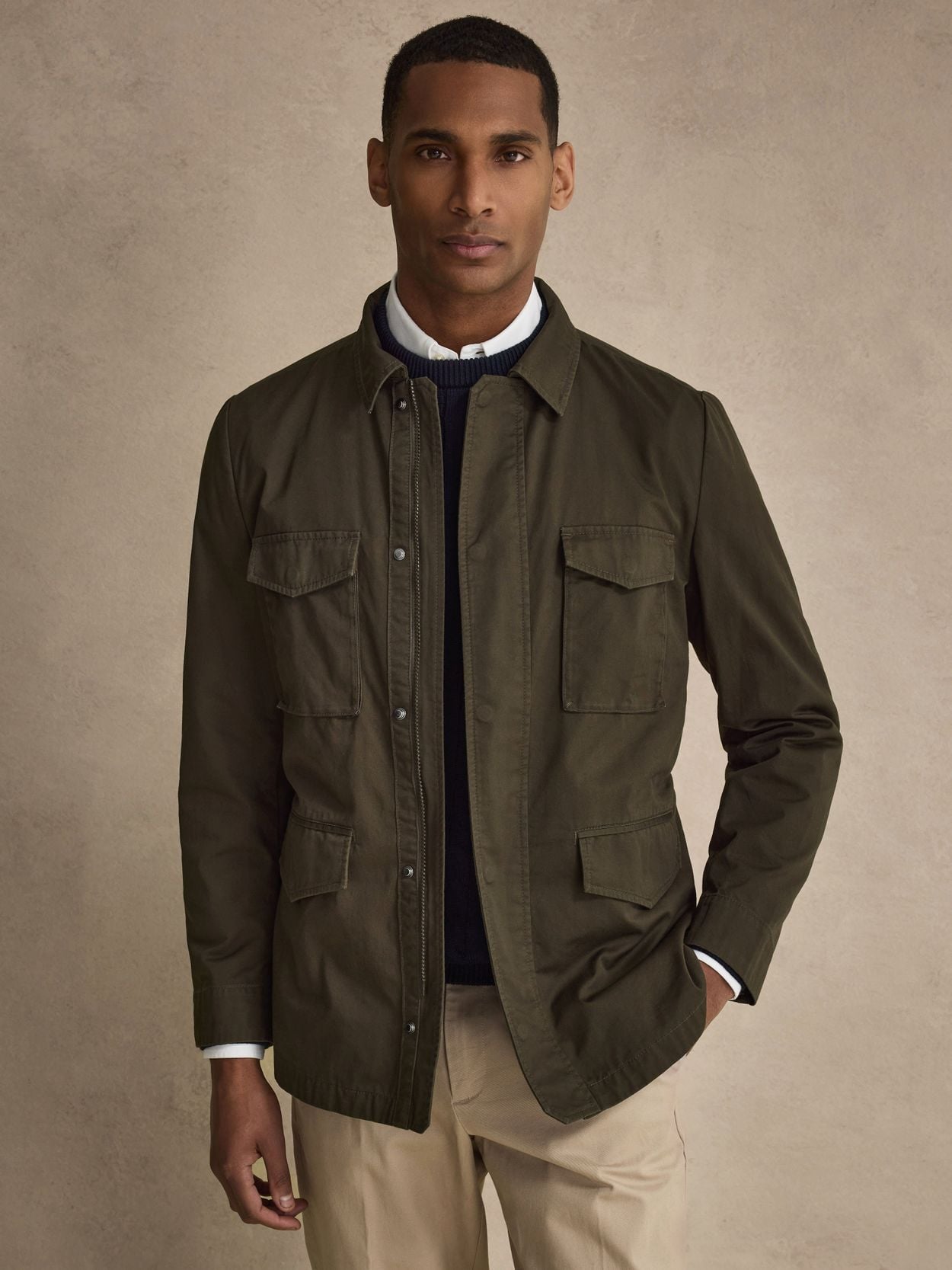 Green Jacket - Cotton - Buy online | John Henric