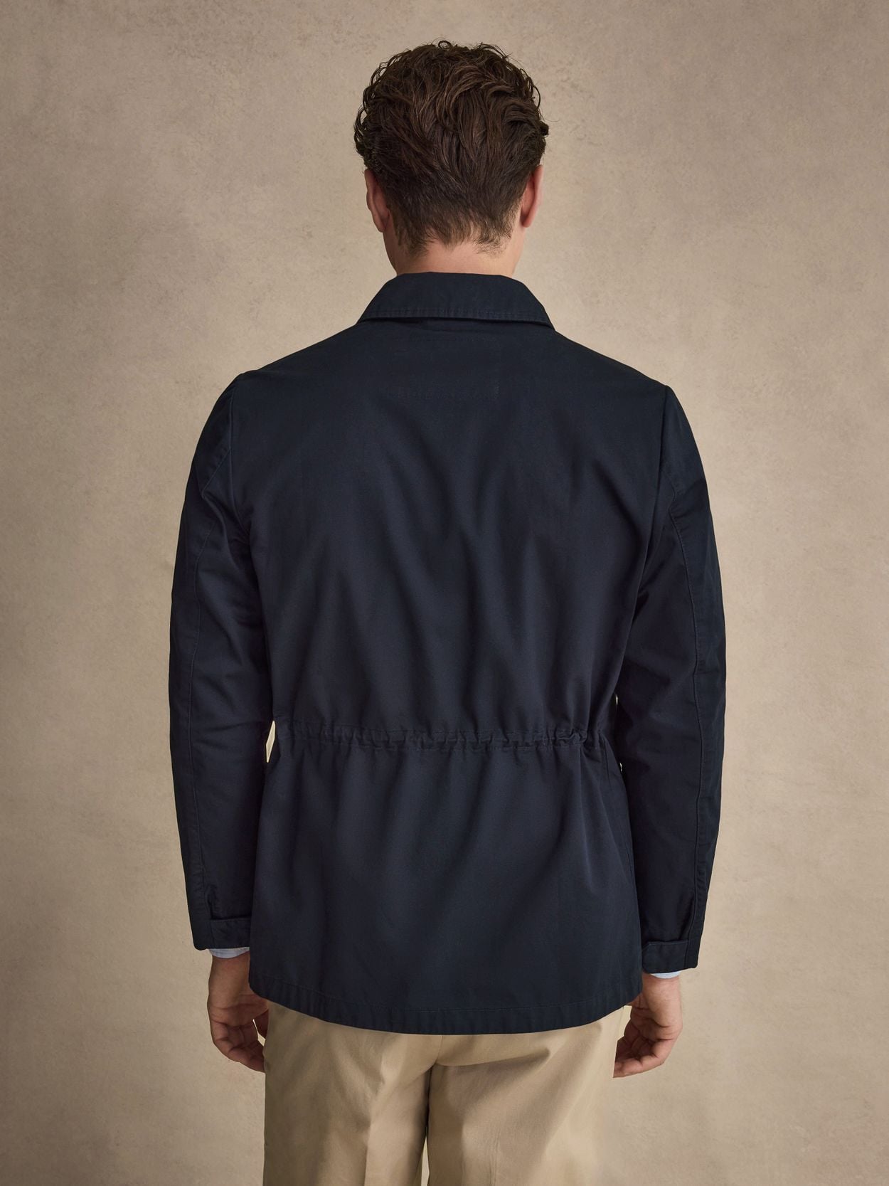 Navy Blue Jacket - Cotton - Buy online | John Henric
