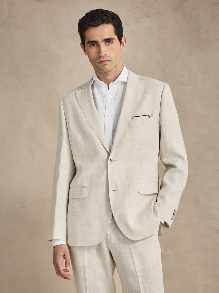 Sand Linen Blazer
