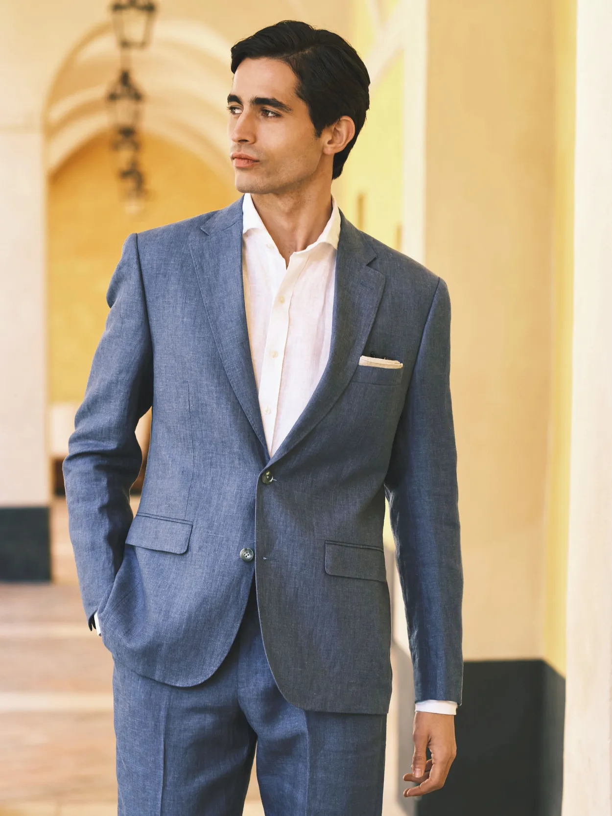 Blue Blazer Linen