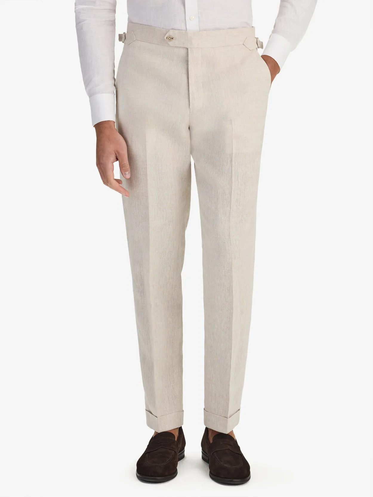 Sand Suit Trousers Linen