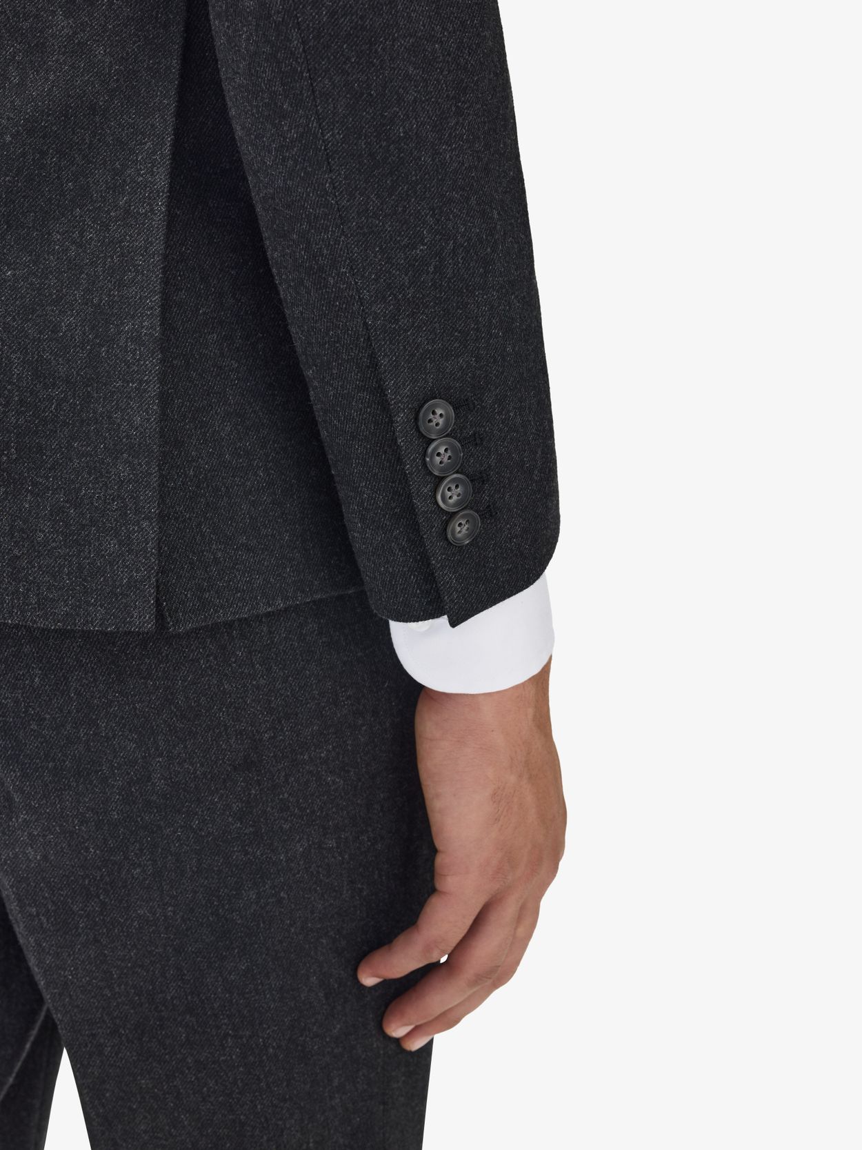 Image number 5 for product Gråt Flannel Jakkesæt